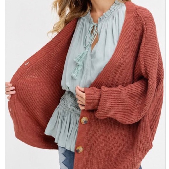 Last 1• Loose Fit Button Down Cardi - Picture 7 of 8
